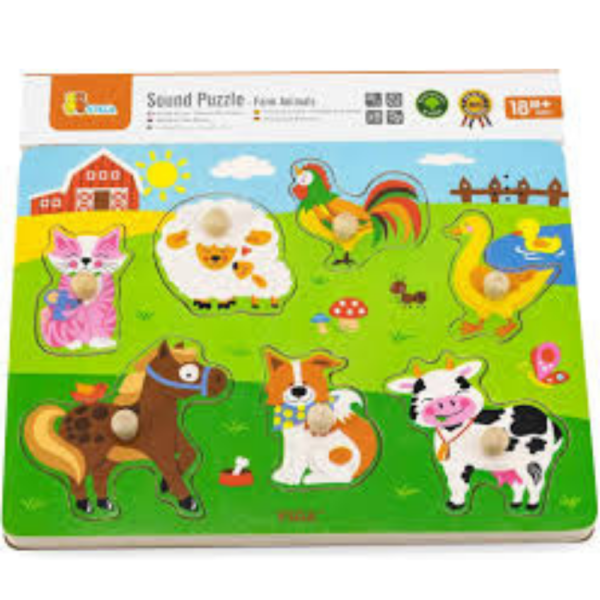 Wooden puzzle animal