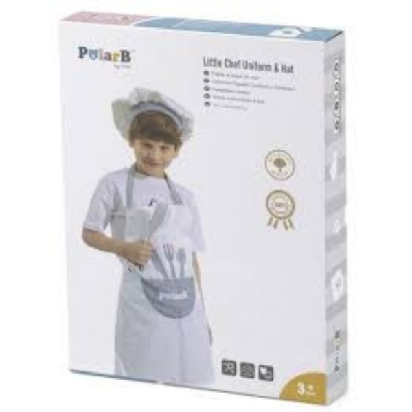 Little Chef Uniform and Hat Dress Up Set