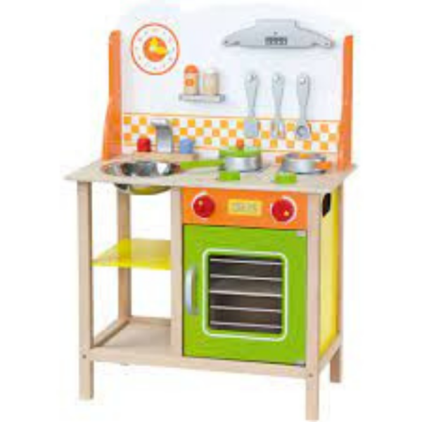 Wooden child small kitchen toy set