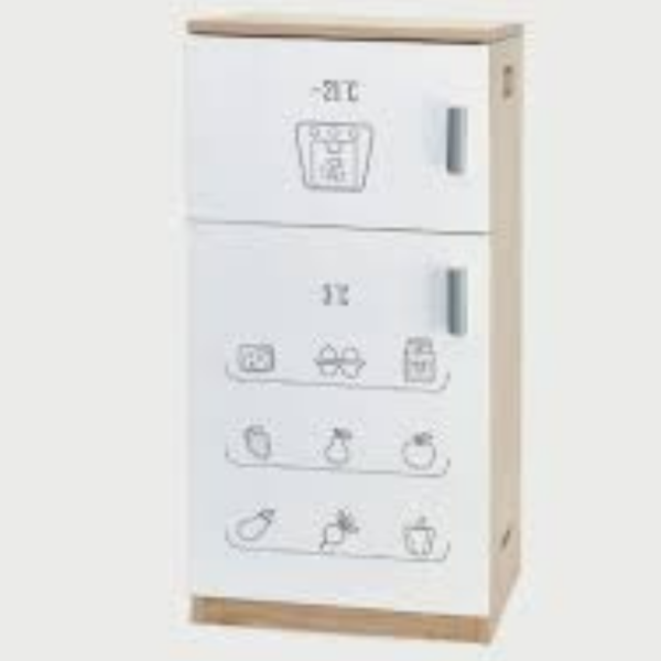 Viga Wodden Kitchen Fridge, White