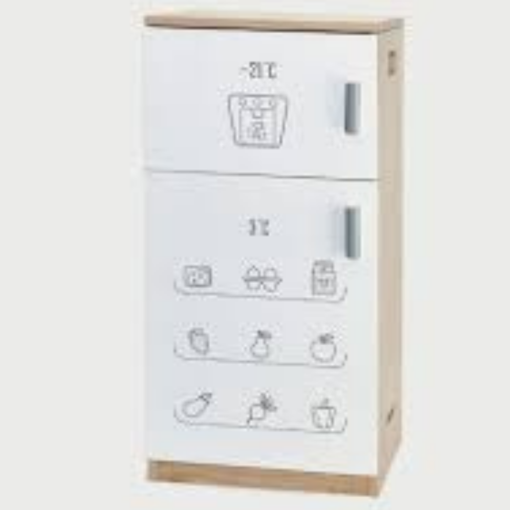 Viga Wodden Kitchen Fridge, White