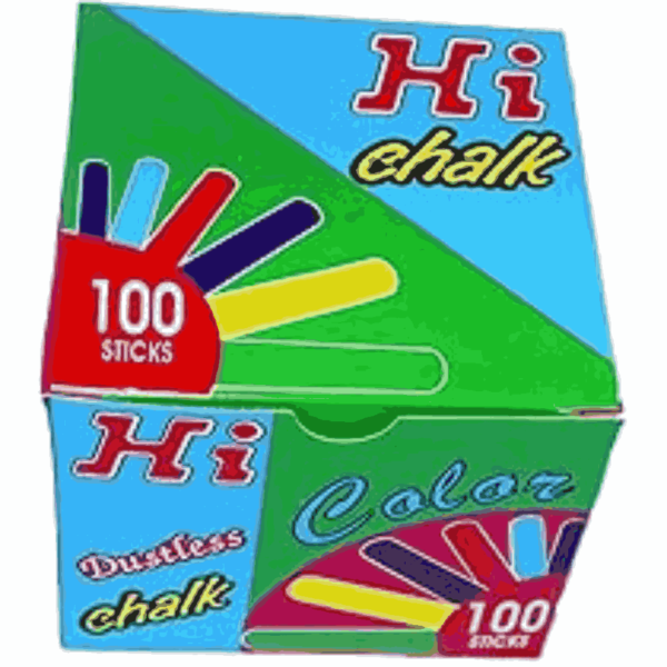 Chalk colors dustless 100's hi