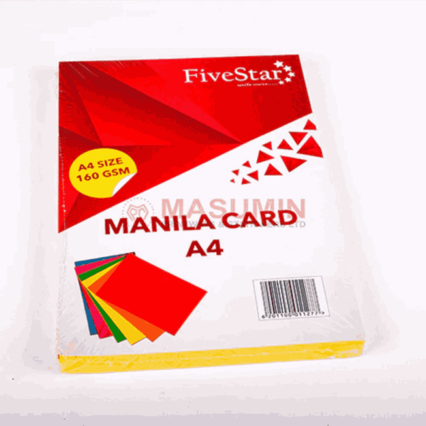 Manila a4 160gsm 100's clear pack