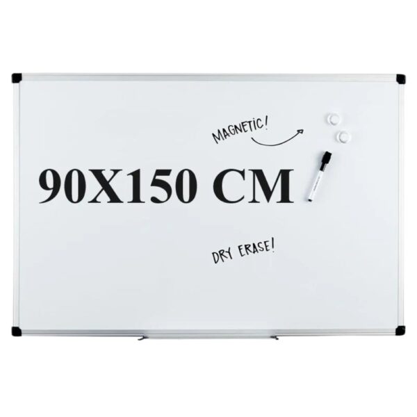 Magnetic whiteboard 90x150cm