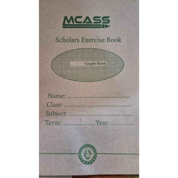 Mcass Scholars exercise book – graph book