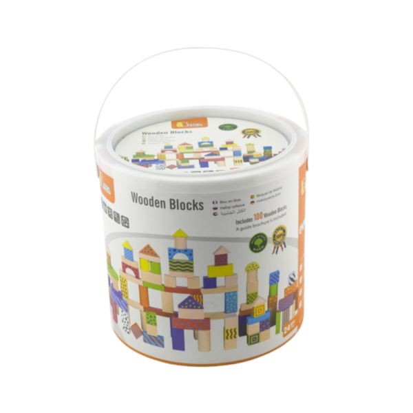 VIGA Wooden Blocks 100-Piece Set 59606